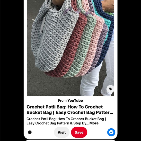 Scandinavian Style Crochet Tote Bag - Picture 11 of 11